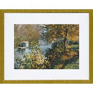 Monet The Sudio Boat Framed Print