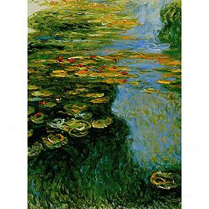 Monet Water Lilies Canvas Wrap Oil Painting