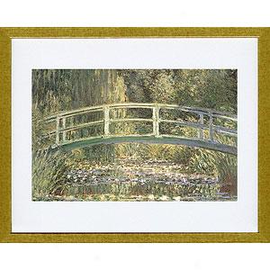 Monet Waterlilies And Japanese Bridge Framed Print