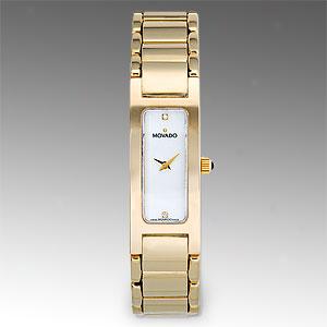 Movado Womens Amika Gold Watch