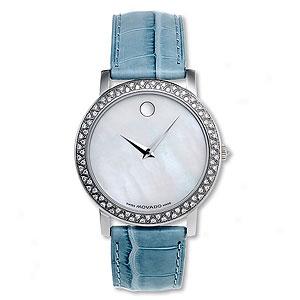 Movado Womens Revi Diamond Watch