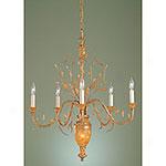 Murray Feiss Bitanical 5-arm Leaf Chandelier