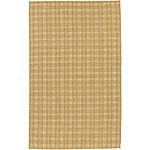 Natural Woven Plaid Pattern Jute Rug