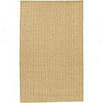 Natural Woven Striped Pzttern Jute Rug