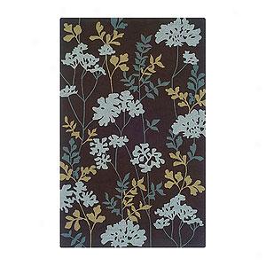 Nature Scape Ii Plum & Blue Indoor Oitdoor Rug