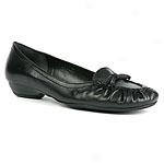 Nicole Tarise Leather Loafer With Ruching