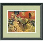 Night Cafe With Pool Table Framed Art rPint