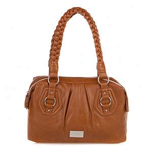 Nine West Corfu Saddle Faux Leather Medium Satchel