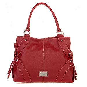 Nine West Flutter Sky Tomato Large Satchel