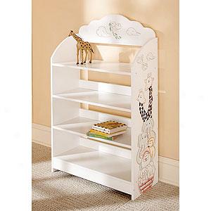 Noah's Ark White Bookcase