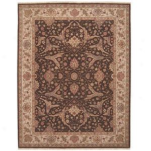 Nourison Ancestry Brown Hand Knotted Wool Rug
