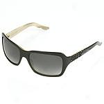 Oscar De La Renta Black Filigree Sunglasses