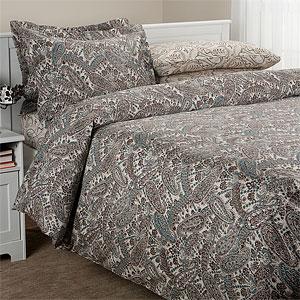 Paisley Cotton Percale Duvet Set