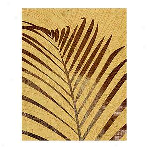 Impose  Fronds Set Of 4 Wrapped Canvas Prints