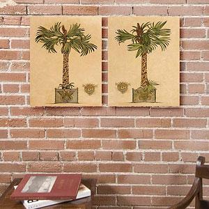 Palm Tree Set Of 2 16in X 20in Canvas Prints