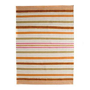 Panama Orange Hand-woven Wool Rug