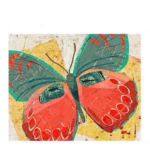 Paper Butterfly 3 Wrapped Canvas Print
