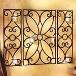 Parisienne Sectional Wrought Iron Wall Plaque