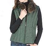 Pasha & Jo Fox Collar Down Vest