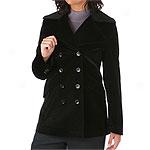 Pasha & Jo New York Velvet Peacoat