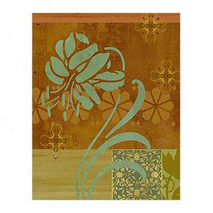 Patterned Blossoms Ii Wrapped Canvas Print