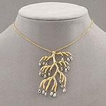 Paula Abdul Dangling Tributary Pendant With Chain