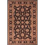 Persian Heritage Hand-finished Wool Rug In Black