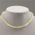 Phillip Bloch Yellow Faceted Bead Necklace