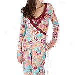 Pj Salvage Floral Print Sleepwear Wrap Head