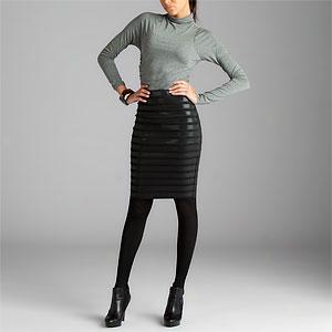 Poleci Black Elastic Skirt