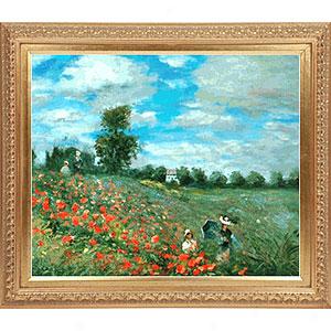Poppy Field In Argenteuil Oil Painting By Monet