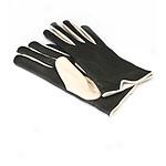 Poetolano Genuine Leather Two Tone Gloves