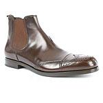 Prada Men's Leather Slip-on Ankle Boot