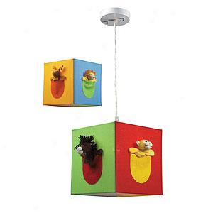 Puppet Pockets Kid Pendant Light