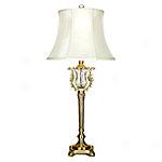 Quoizel 19 Crystal & Brass Table Lamp