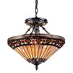 Quoizel Dane Tiffany Syyle Ceiling Fixture