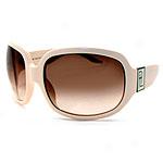 Ralph Lauren Women's Ivory Plastic Sunglasses