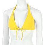 Ralph Lauren Yellow Terry Halter Bikini Top