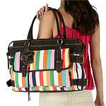 Rampage Large Striped South Beach Tote