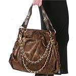 Rampage Marquee Large Crackle Faux Leather Bag