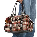 Rampage Underground Plaid Satchel