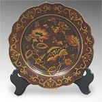 Raymond Waites Penang 12 Brown Floral Plate