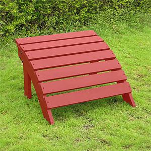 Red Adirondack Footrest