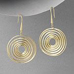 Rf Jewelry Designer 18k Plated Swirl Earrings