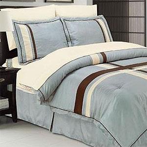 Ridgewood Blue 8pc Bed Ensemble