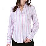 Robert Graham Eden Pink Stripe Cotton Shirt