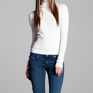 Rock & Republic Chelsea White Turtleneck