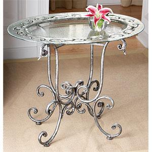 Round Scroll Foldable Table