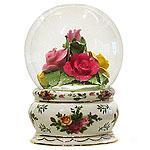 Royal Doulton Old Country Roses Musical Waterglobe