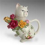 Royal Doulton Old Country Roses Kitten Teapot